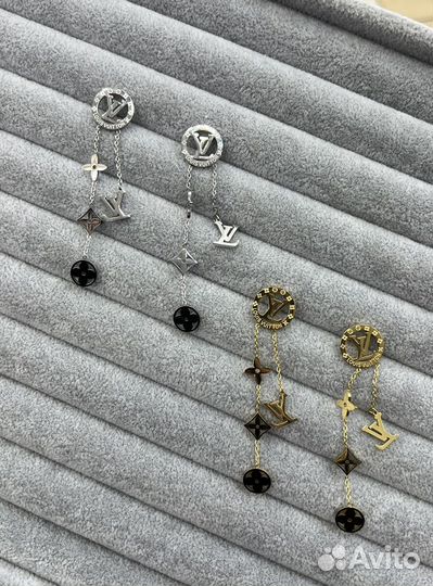 Серьги louis vuitton