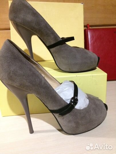 Туфли замшевые