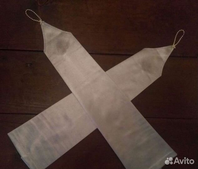 Длинные перчатки без пальцев