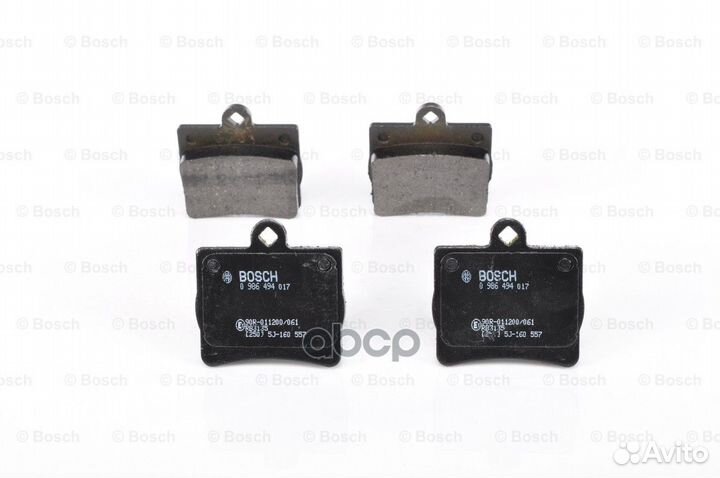 Колодки тормозные 0986494017 Bosch