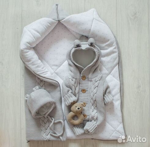 Комплект на выписку Вязаная нежность