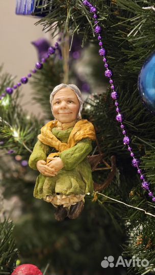 Ватные елочные игрушки