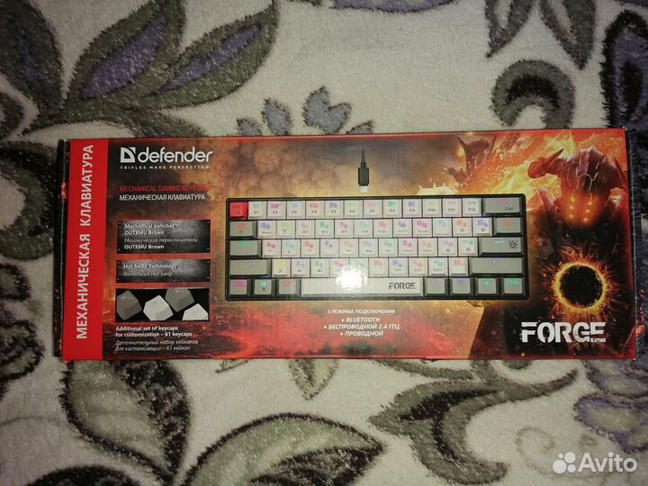 Игровая механическая клавиатура Defender Forge