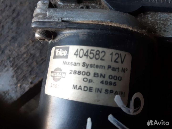 Nissan Almera N16 мотор стеклоочистителя