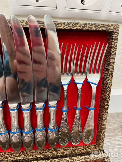 Набор столовых приборов мельхиор СССР