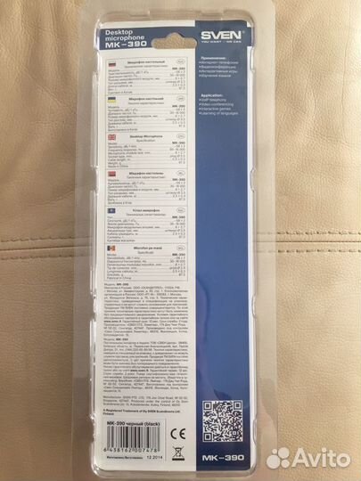 Микрофон настольный sven