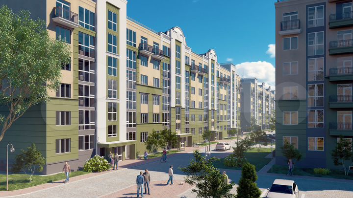 2-к. квартира, 57,2 м², 5/6 эт.