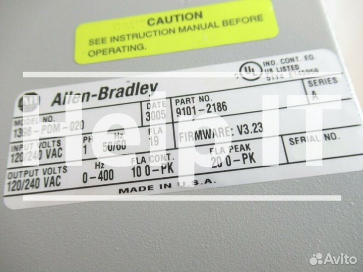 Сервопривод Allen Bradley 1398-PDM-020