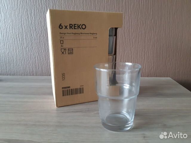 Стаканы Reko (IKEA) (новые, набор из 6 стаканов)