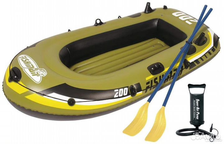 Лодка надувная двухместная б/у