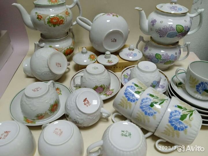 Чайные сервизы Вербилки по частям