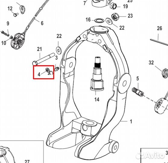 77633Q Крышка масленки Mercruiser Quicksilver