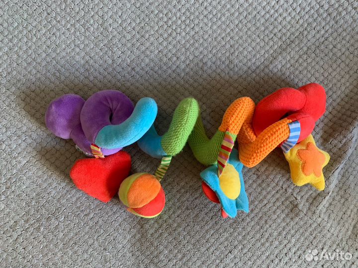 Развивающая мягкая игрушка пружинка