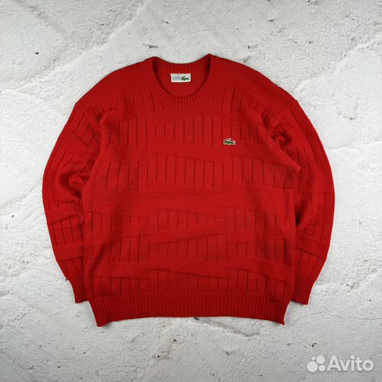 Винтажный шерстяной свитер Lacoste Vintage