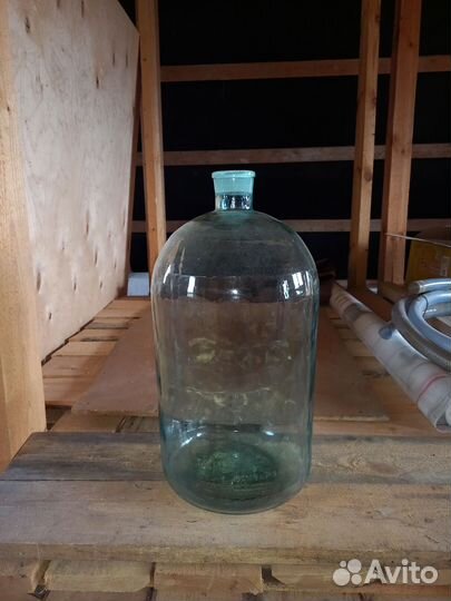 Бутыль стеклянная 20 литров, фляга алюминиевая