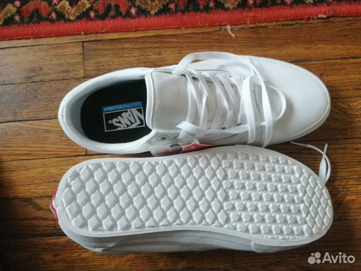 Vans, old scool, оригинал, белые, 44,5 русский