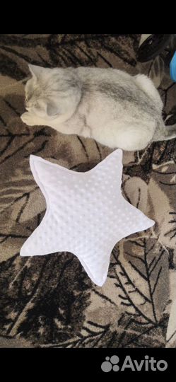 Декоративная подушка звезда, бортик в кроватку