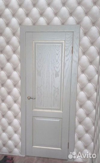 Дверь межкомнатная деревянная с натурным шпоном