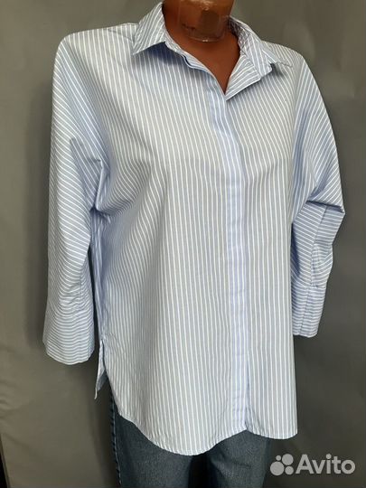 Рубашка женская в полоску 48-50