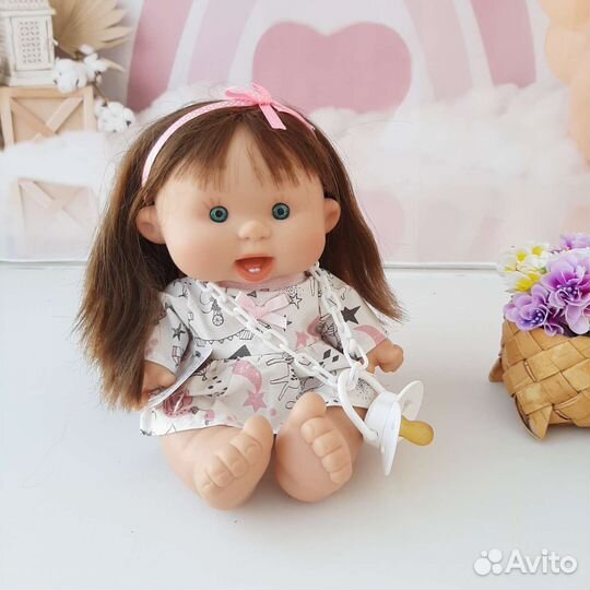 Пупсы ванильные с волосами, 26см. Испания