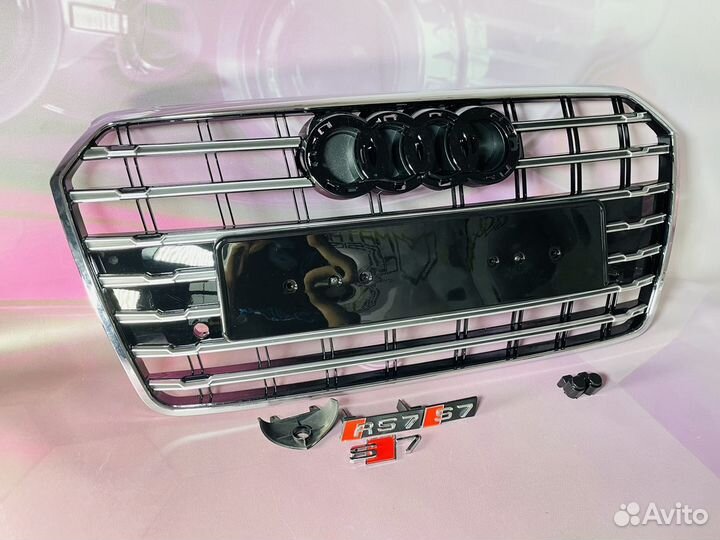 Решетка радиатора Audi A7 S7 хром