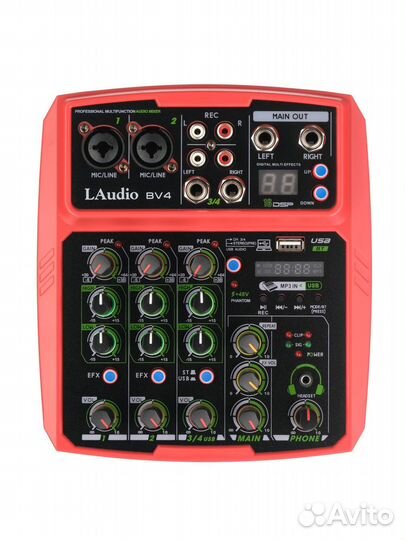 BV4 Микшерный пульт, 4 канала, LAudio