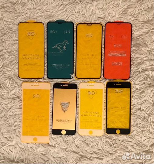 Защитные стекла для iPhone, Samsung, Xiaomi, Honor
