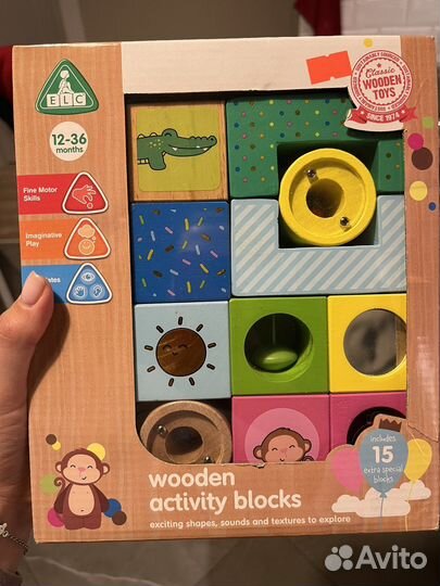 Развивающий деревянный конструктор ELC
