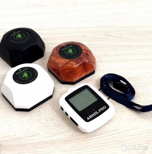 Кнопка вызова персонала помощи и часы пейджер