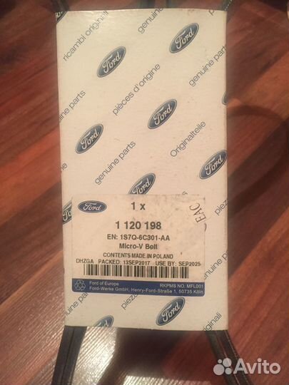 Ремень поликлиновой Ford Mondeo 3