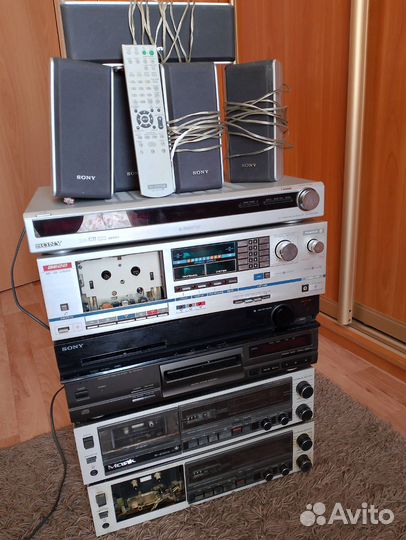 Дека Вега 120, Маяк 240, ресиверыSony, cd Tehnics