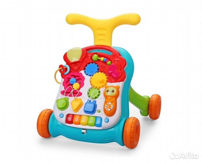 Каталка-ходунки детские (развивающий центр 3 в 1)