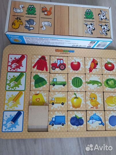 Деревянные игрушки, пазлы