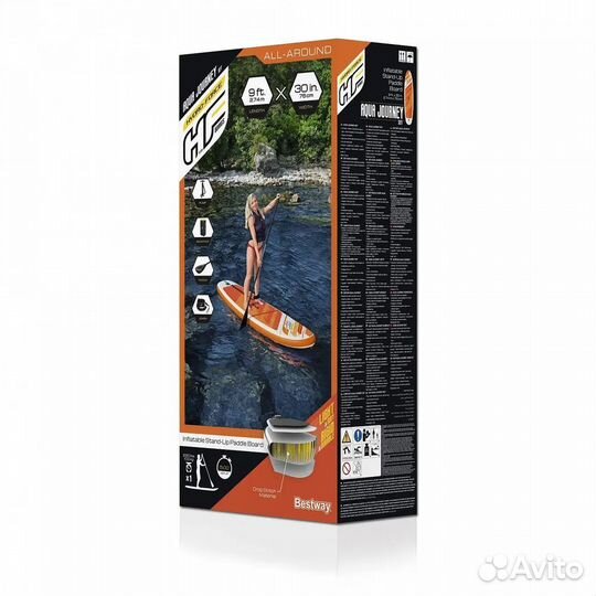 Сапборд Bestway Hydro Force Aqua 274x76x12см,65349
