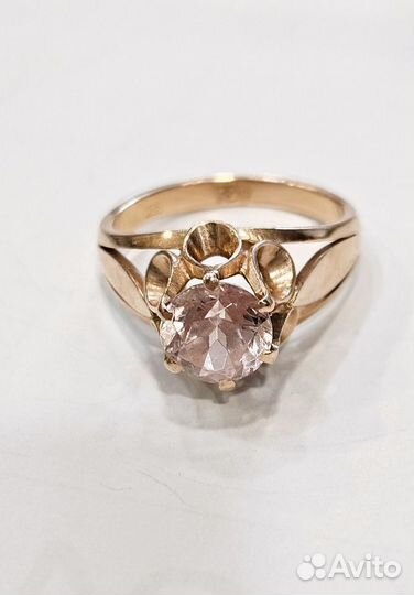 Золотое кольцо СССР, с реверсным гранатитом