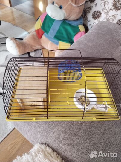 Клетка для хомяка с домиком,колесом,миской