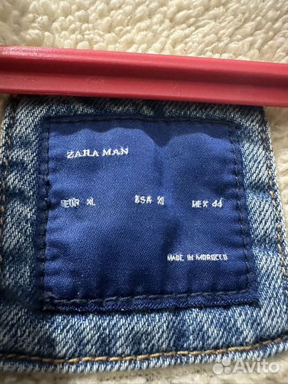 Джинсовая куртка с мехом zara