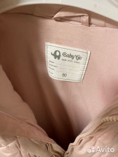 Зимний комбинезон для девочки 86