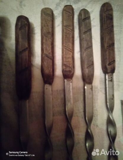 Шампура 15 штук набор для овощей и мяса