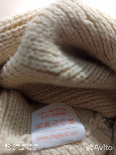 Кепка с шарфом