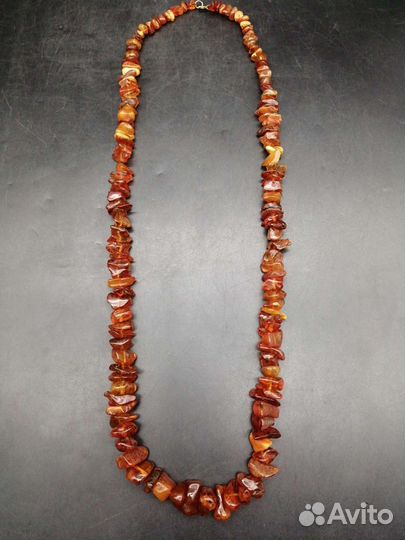 Бусы из натурального янтаря 