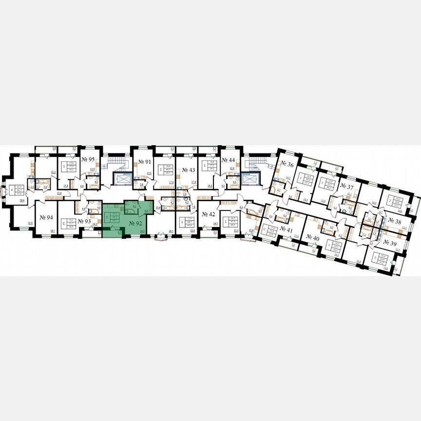 Квартира-студия, 35,1 м², 5/8 эт.