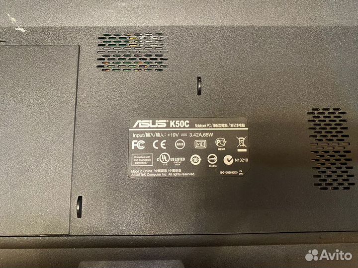 Ноутбук asus k50c
