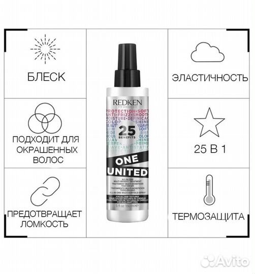 Redken One United Спрей-Уход для волос