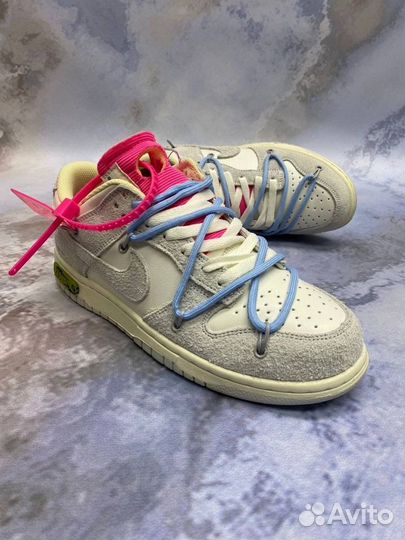 Кроссовки Nike Dunk Low x Off-White Blue