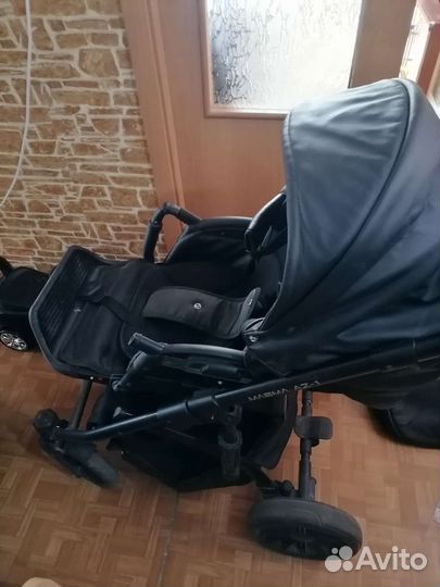 Коляска 2 в 1 эко кожа