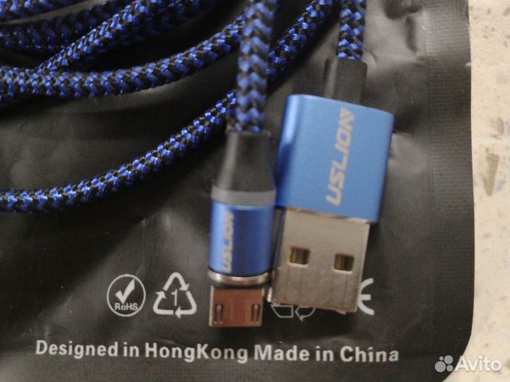 Магнитный кабель type c или micro usb