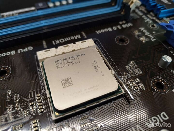 Материнская плата asus F2A85-M + AMD A10-5800