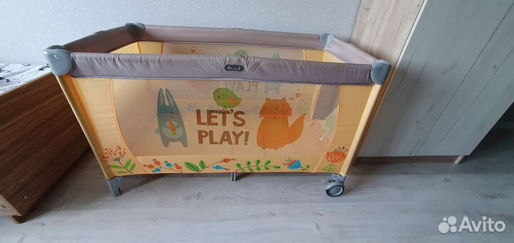 Детская кровать манеж с матрасом