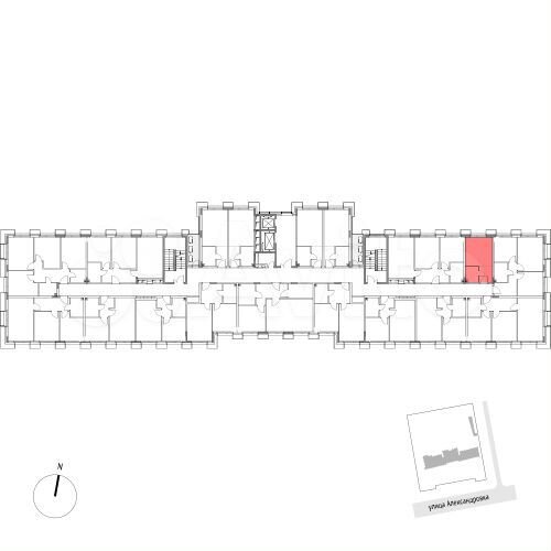 Апартаменты-студия, 19,4 м², 2/7 эт.
